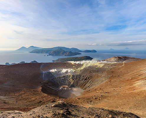 vulcanic islands in the Eolie