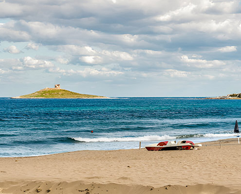 among the best beaches, the beach of Isola delle Femmine