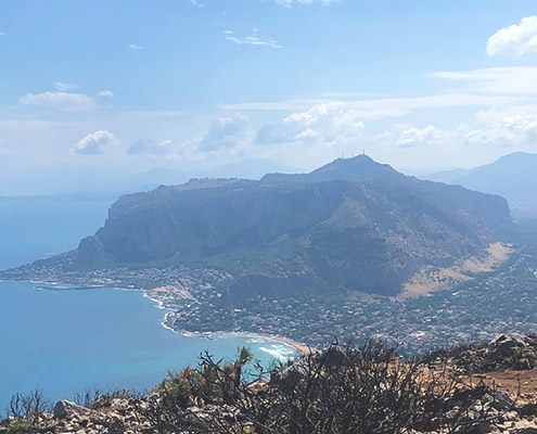 capo gallo mountain view and beaches, trekking around palermo