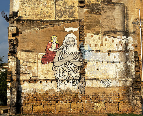 Genius of Palermo, street art in Piazza Magione