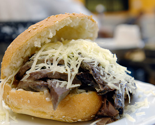 pane con la milza street food in palermo