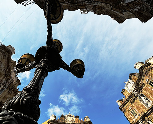 quattro canti square, palermo crossroad, history and points of interest