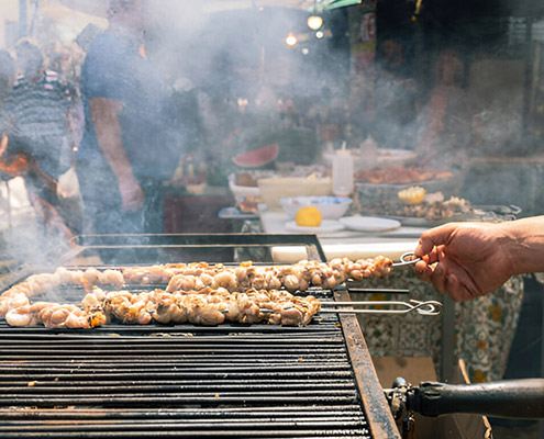 stigghiola, traditional meat and street food in palermo